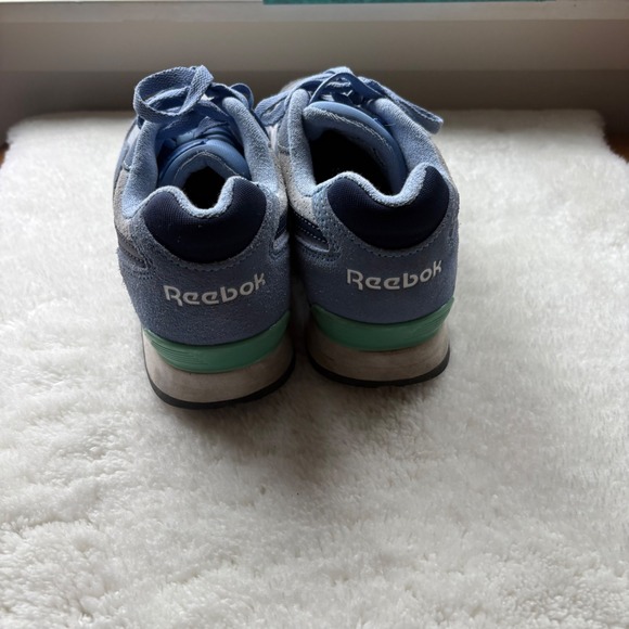 Reebok Classic Harman Run Shoes Womens Size 8M Blue‎ Suede Sneakers Retro - Picture 4 of 8